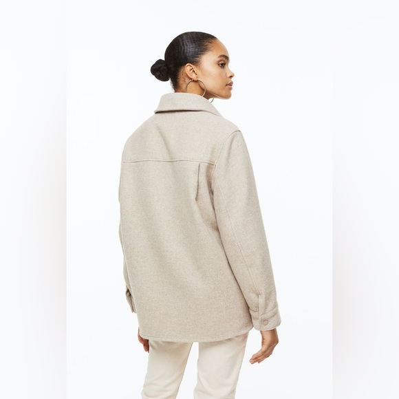 H&M Shacket (light beige melange) - Picture 3 of 8